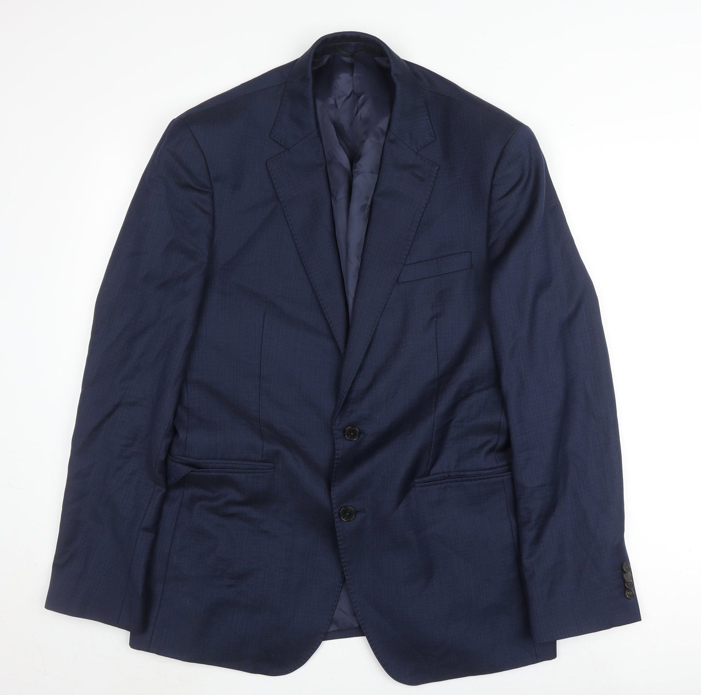 Mens UK Size 43 T.M.Lewin Regular Blue Suit Jacket