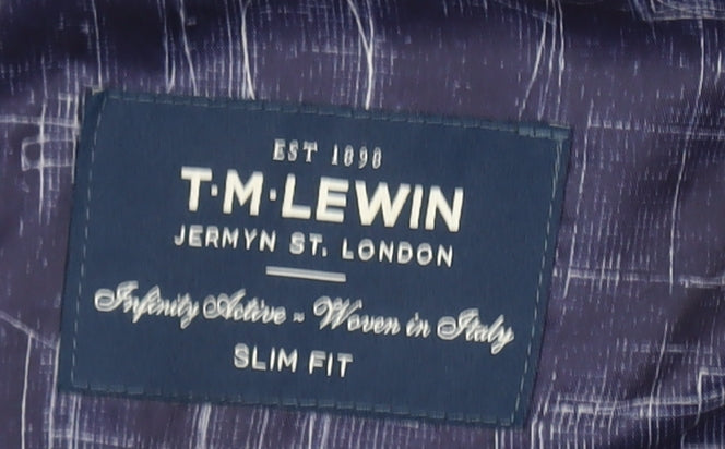 Mens UK Size 43 T.M.Lewin Regular Blue Suit Jacket