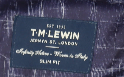 Mens UK Size 43 T.M.Lewin Regular Blue Suit Jacket