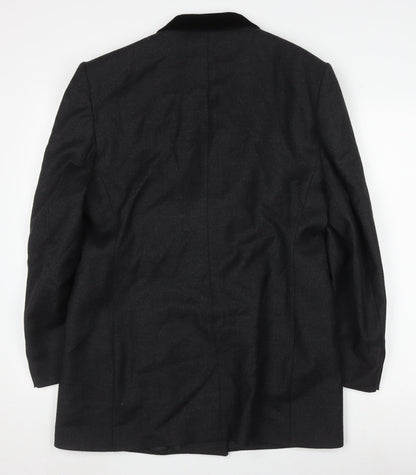 St Michael Women's Grey Wool Blazer Size 16 Classic