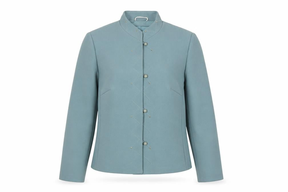 Womens UK Size 10 Eastex Regular Blue Suit Jacket