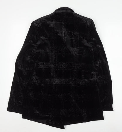 River Island Women's Black Velvet Blazer Size 6