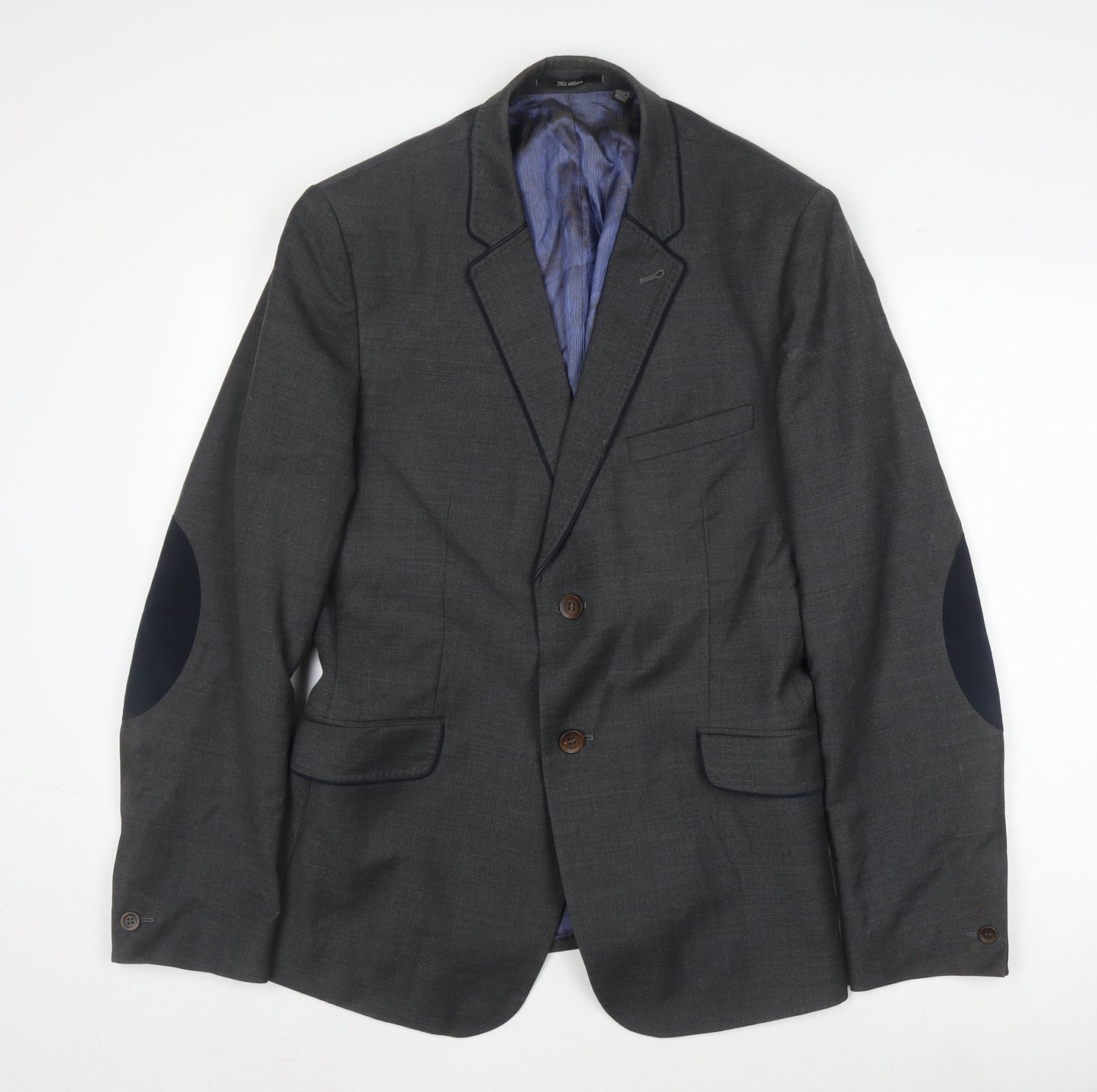 Mens UK Size 4 Ted Baker Regular Grey Suit Jacket