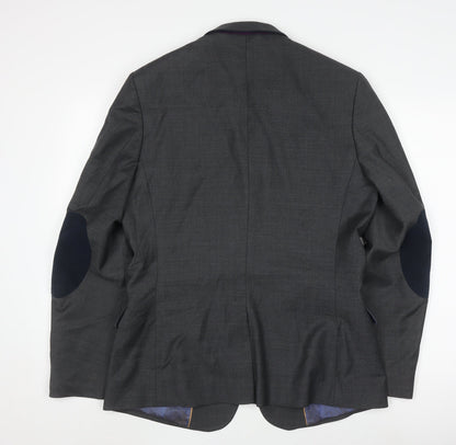 Mens UK Size 4 Ted Baker Regular Grey Suit Jacket