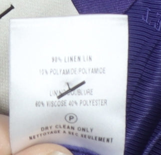 Minuet Women's Purple Buttoned 3/4 Sleeve Jacket, Size 12