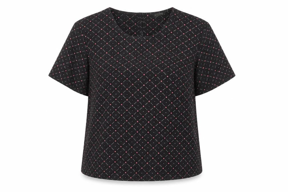 Womens UK Size 14 Debenhams Black Basic Blouse