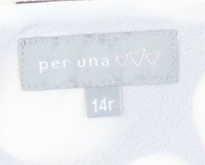 Per Una Women’s Brown Polka Dot Sleeveless Dress