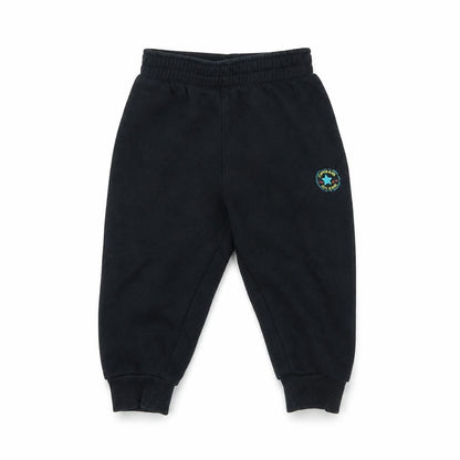 Front view of Converse unisex black jogger trousers 18 months
