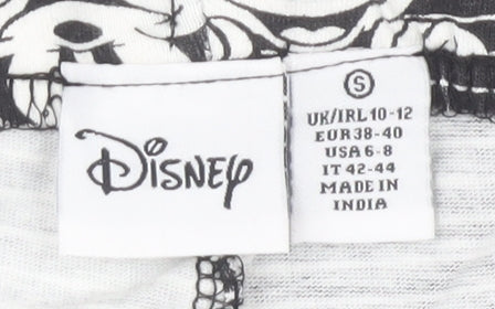 Disney Women's Black Striped Shorts Size 10-12