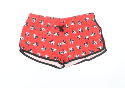 Disney Women’s Red Cartoon Shorts, Size S