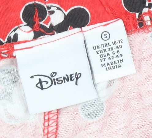 Disney Women’s Red Cartoon Shorts, Size S