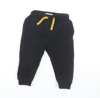 Ben Sherman Boys Black Jogger Trousers 2 Years Casual