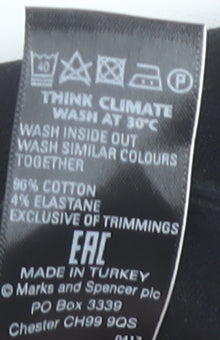 Womens UK Size 14 Marks and Spencer   Black Trousers