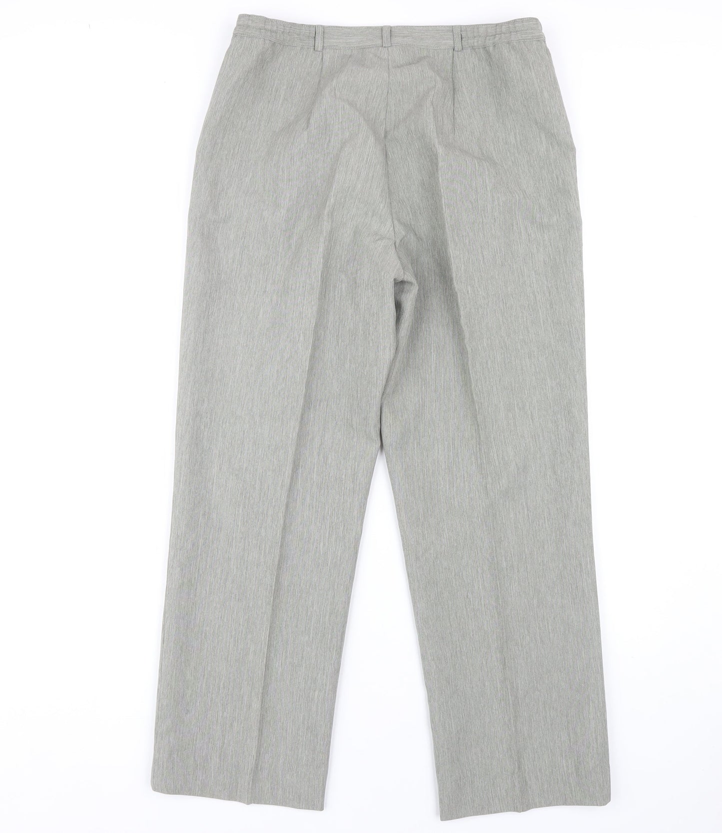 Womens UK Size 12 Debenhams Classic Fit Dress Pants Grey Trousers