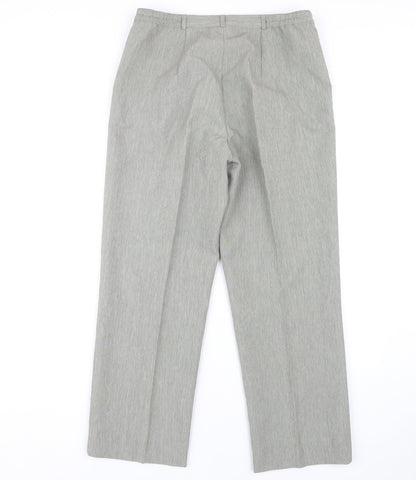 Womens UK Size 12 Debenhams Classic Fit Dress Pants Grey Trousers