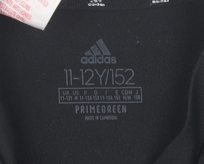 Adidas Boys Black T-Shirt 11-12 Years Gym & Training Pullover