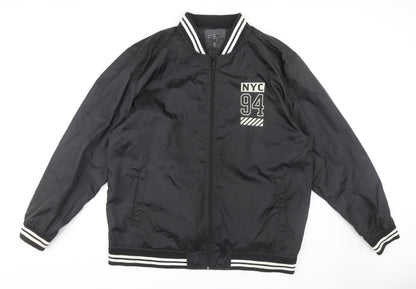 Label-J Men's Black 2XL Bomber Jacket