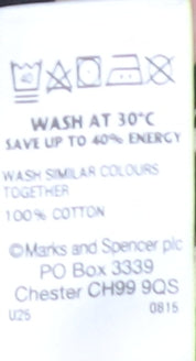 Womens UK Size 14 Marks and Spencer Multicoloured Basic T-Shirt