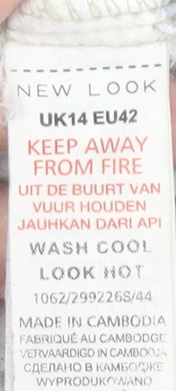 New Look Women's White Hot Pants Size 14