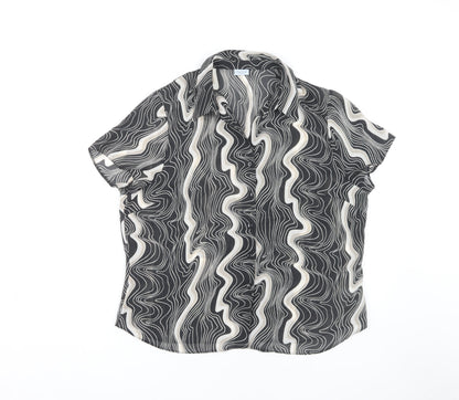 Anne Brooks Women's Black Button-Up Shirt Size 18