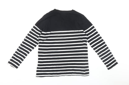 Womens UK Size L Stradivarius Black Basic T-Shirt