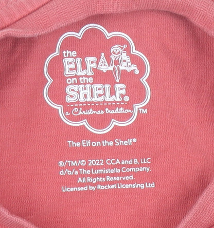 Nutmeg Boys Red Elf on the Shelf Christmas T-Shirt 3-4 Years
