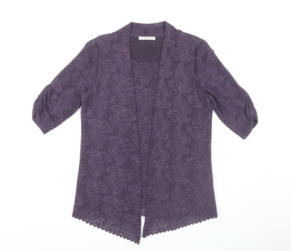 Womens UK Size S anna rose Purple Tunic Blouse