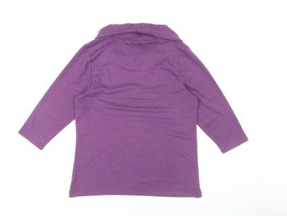 Womens UK Size 10 TIGI Purple Pullover Jumper
