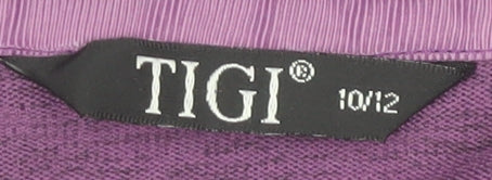 Womens UK Size 10 TIGI Purple Pullover Jumper