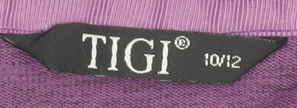 Womens UK Size 10 TIGI Purple Pullover Jumper