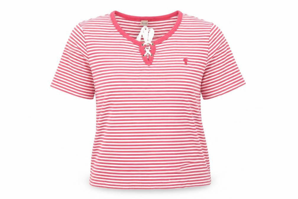 Womens UK Size L Viyella Red Basic T-Shirt