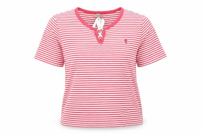 Womens UK Size L Viyella Red Basic T-Shirt