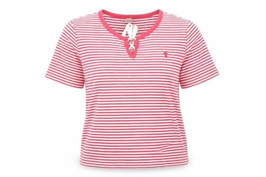 Womens UK Size L Viyella Red Basic T-Shirt