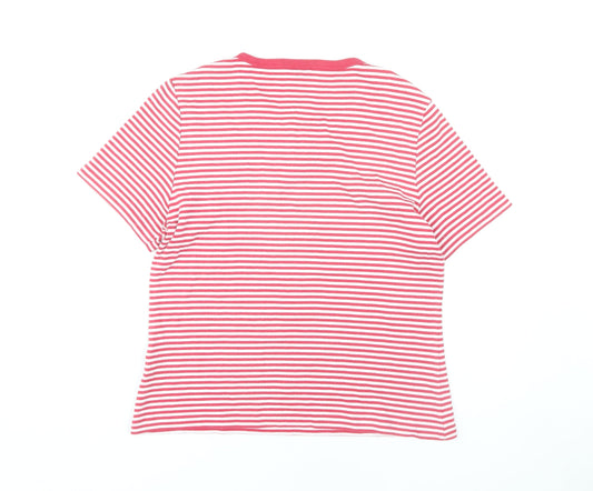 Womens UK Size L Viyella Red Basic T-Shirt