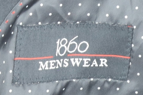 1860 Menswear Men's Black Tuxedo Blazer, Size 40R Formal Wear