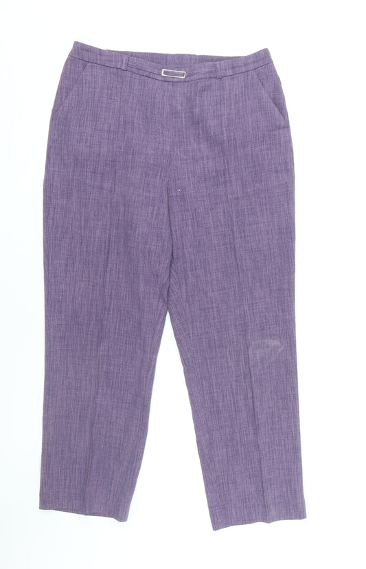 Womens UK Size 14 Honor Millburn   Purple Trousers