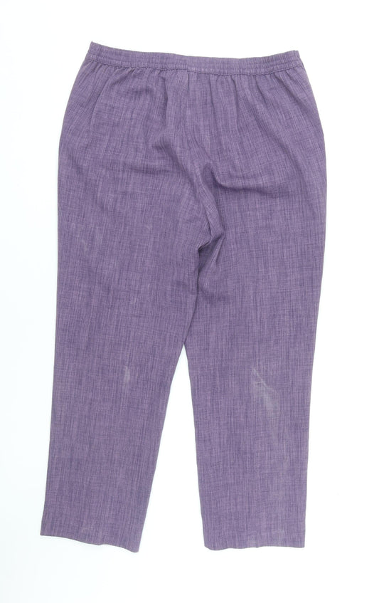 Womens UK Size 14 Honor Millburn   Purple Trousers
