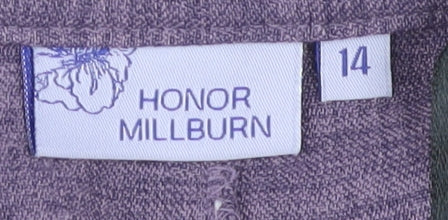 Womens UK Size 14 Honor Millburn   Purple Trousers