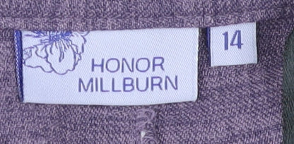 Womens UK Size 14 Honor Millburn   Purple Trousers