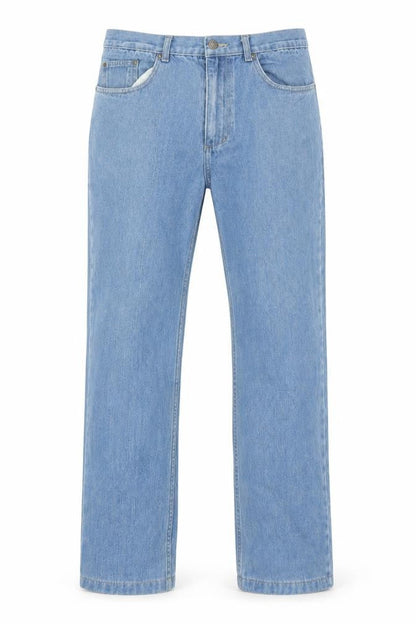 Mens UK Size 38 Vintage Jeans Regular Fit Straight Blue Jeans