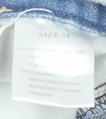 Vintage Jeans Men's Straight Blue Denim Size 38