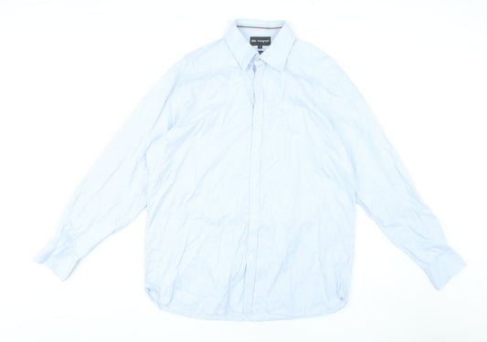 Mens UK Collar Size 43 Marks and Spencer Smart Blue  Dress Shirt