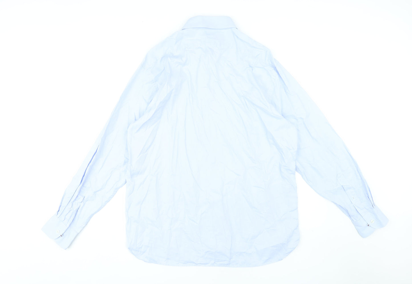 Mens UK Collar Size 43 Marks and Spencer Smart Blue  Dress Shirt