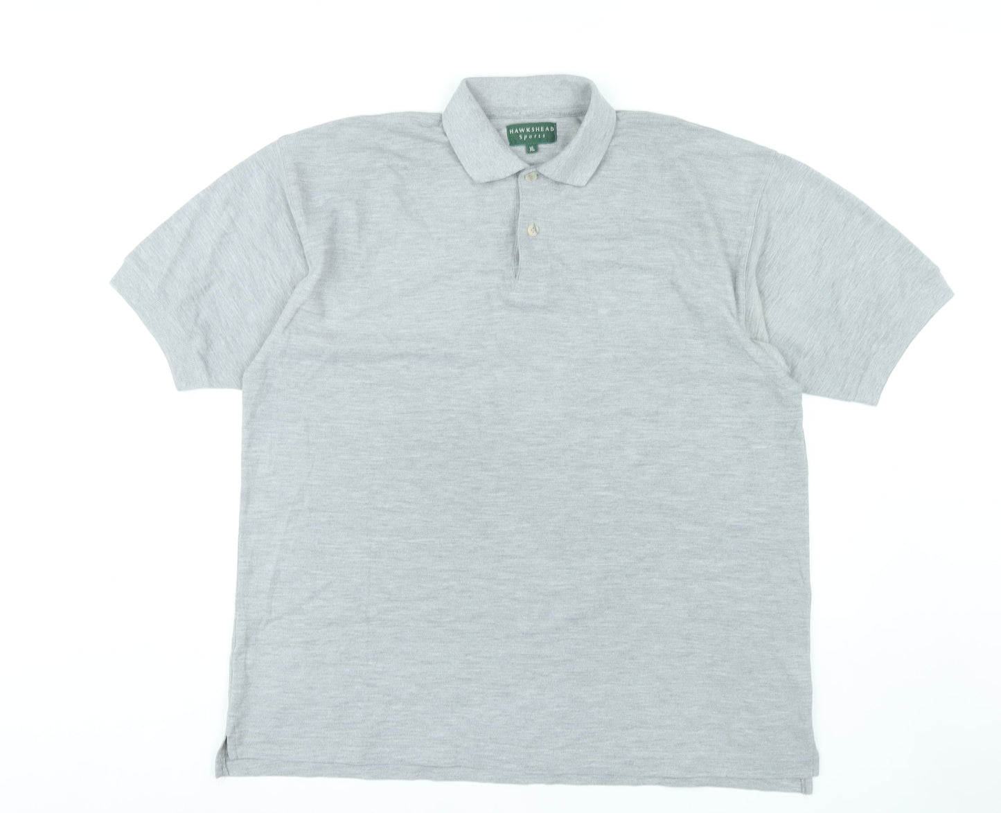 Hawkshead Sports Men's Grey XL Short Sleeve Polo