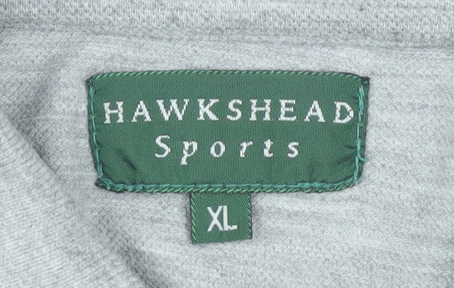Hawkshead Sports Men's Grey XL Short Sleeve Polo