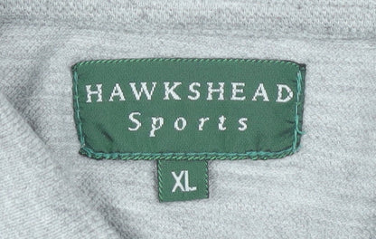 Hawkshead Sports Men's Grey XL Short Sleeve Polo