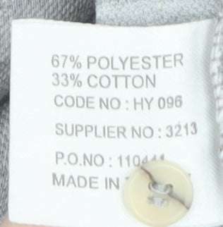 Hawkshead Sports Men's Grey XL Short Sleeve Polo