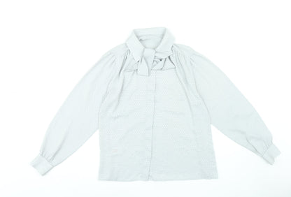Womens UK Size 14 St Michael Grey Basic Blouse