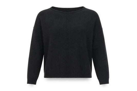 Womens UK Size 2XS Hush Black Pullover Jumper