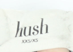 Hush Women's Black Boat Neck Jumper Size 2XS/XS